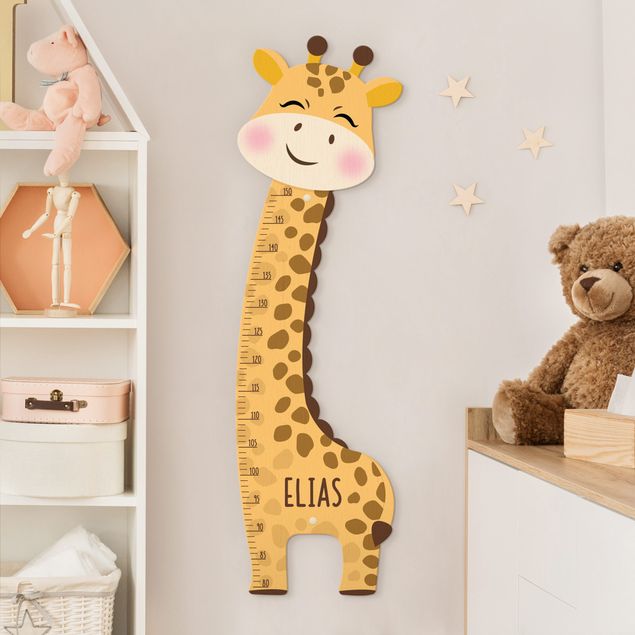 Kindermesslatte Giraffen Junge mit Wunschname