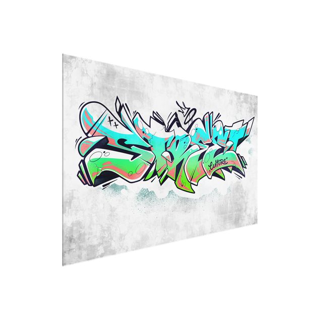Glasbild - Graffiti Art Street Culture - Querformat