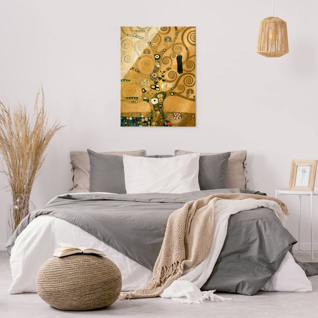 Glasbild - Gustav Klimt - Der Lebensbaum - Hochformat 3:4