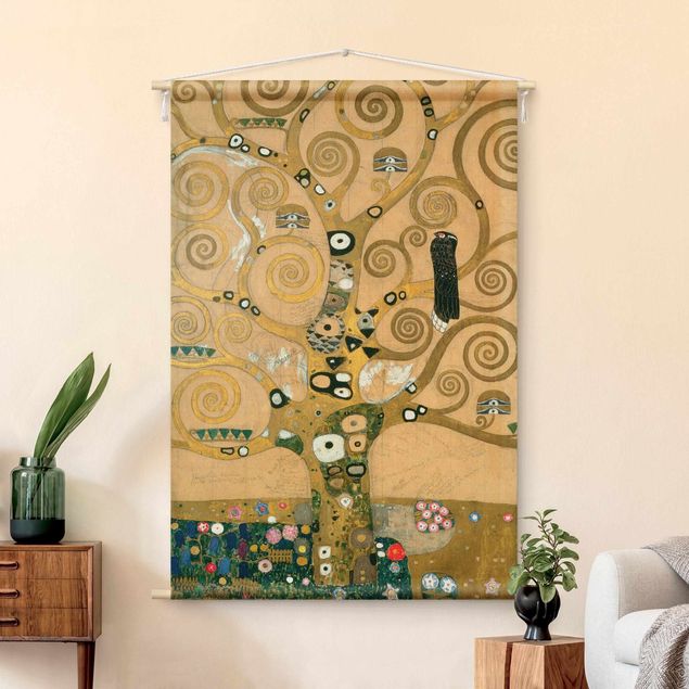 Wandteppich Natur Gustav Klimt - Der Lebensbaum