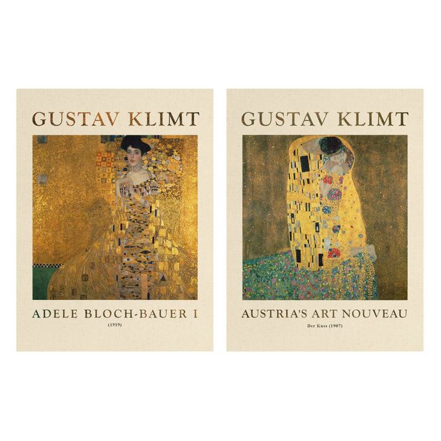 2-teiliges Leinwandbild - Gustav Klimt - Museumseditionen