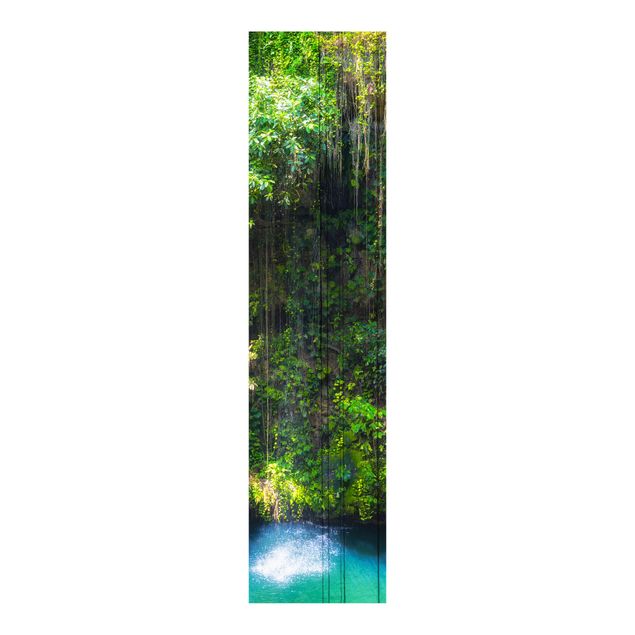 Schiebegardinen Set - Hängende Wurzeln von Ik-Kil Cenote - Flächenvorhänge