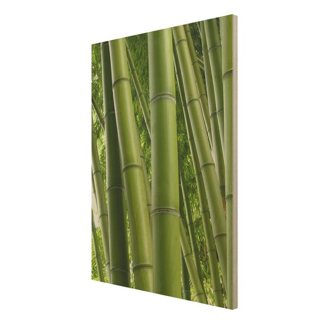 Holzbild - Bamboo Trees No.1 - Hoch 3:4