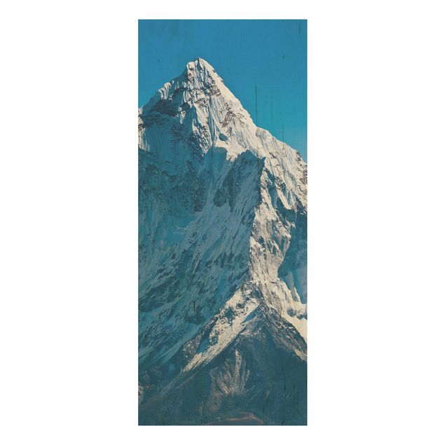 Holzbild - Der Himalaya - Panorama Hoch