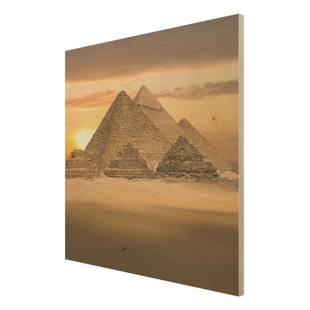 Bild aus Holz - Dream of Egypt - Quadrat 1:1