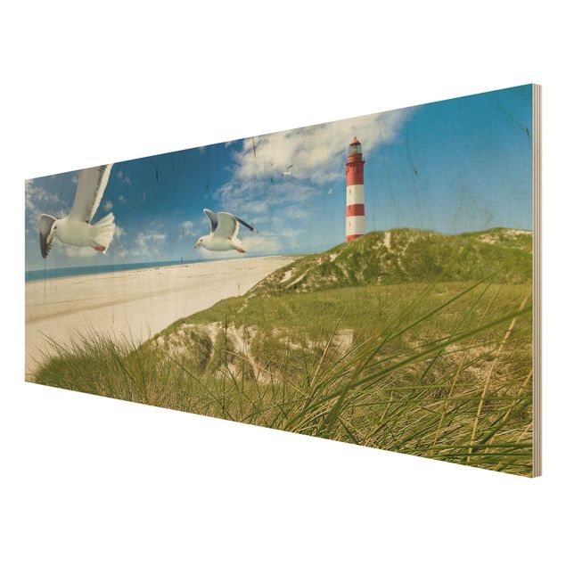 Holzbild Meer - Dune Breeze - Panorama Quer