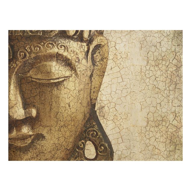 Holzbild Buddha - Vintage Buddha - Quer 4:3
