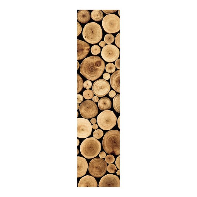 Schiebegardinen Set - Homey Firewood - Flächenvorhänge