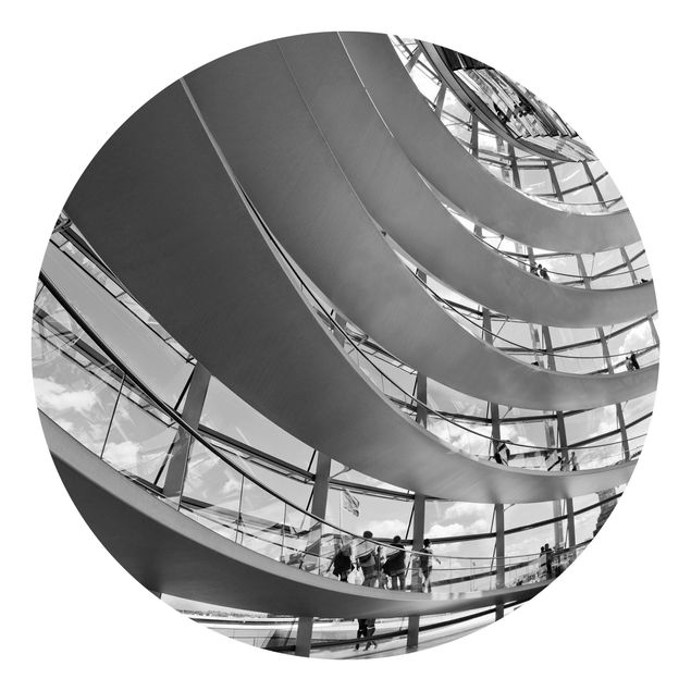 Runde Tapete selbstklebend - Im Berliner Reichstag II