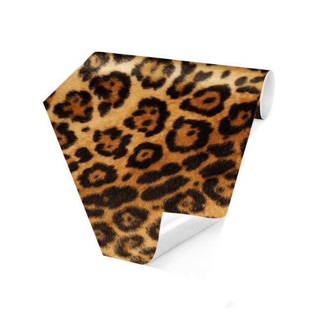 Hexagon Mustertapete selbstklebend - Jaguar Skin