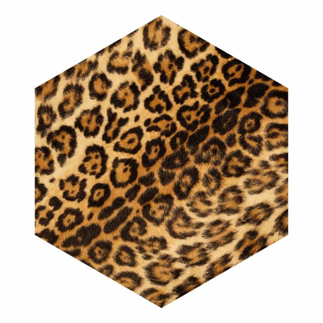 Hexagon Mustertapete selbstklebend - Jaguar Skin