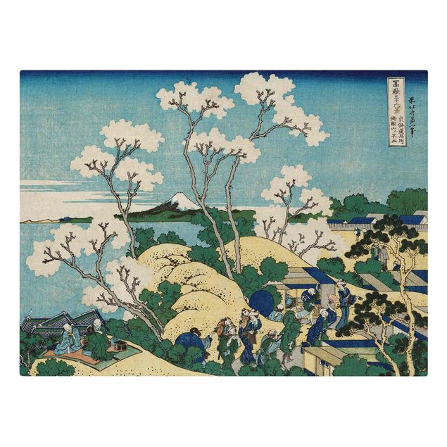 Leinwandbild Natur - Katsushika Hokusai - Der Fuji von Gotenyama - Querformat 4:3