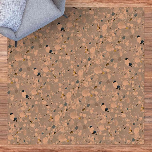Moderne Teppiche Kies Muster im Eis