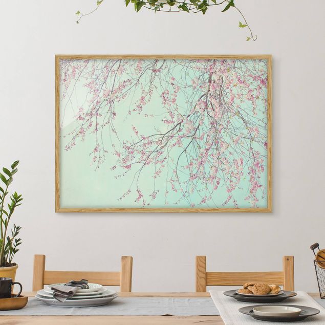 Bild mit Rahmen - Kirschblütensehnsucht - Querformat