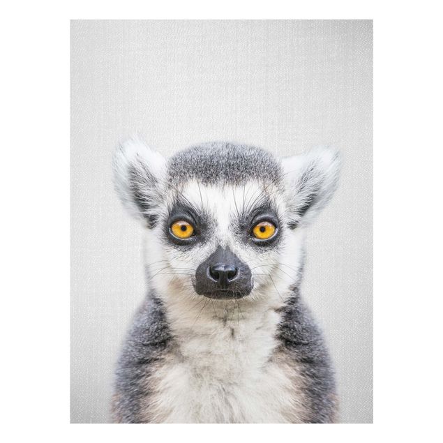 Glasbild - Lemur Ludwig - Hochformat