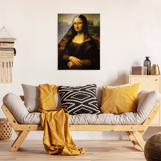Glasbild - Leonardo da Vinci - Mona Lisa - Hochformat 3:4