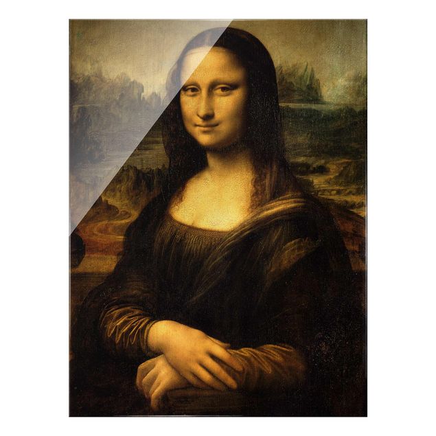 Glasbild - Leonardo da Vinci - Mona Lisa - Hochformat 3:4