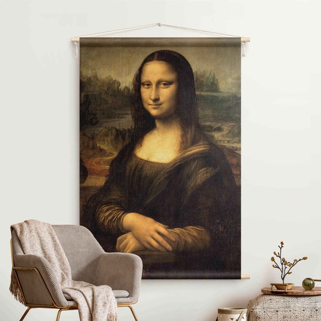 Wandbehang modern Leonardo da Vinci - Mona Lisa
