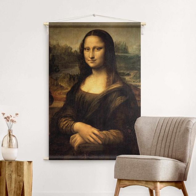 Wandbehang Kunst Leonardo da Vinci - Mona Lisa
