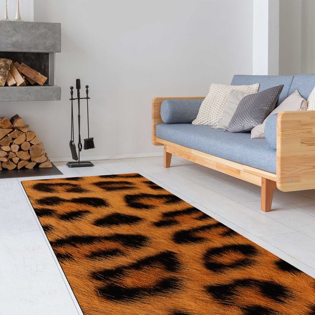 Teppich Fellmuster Leopardenfell