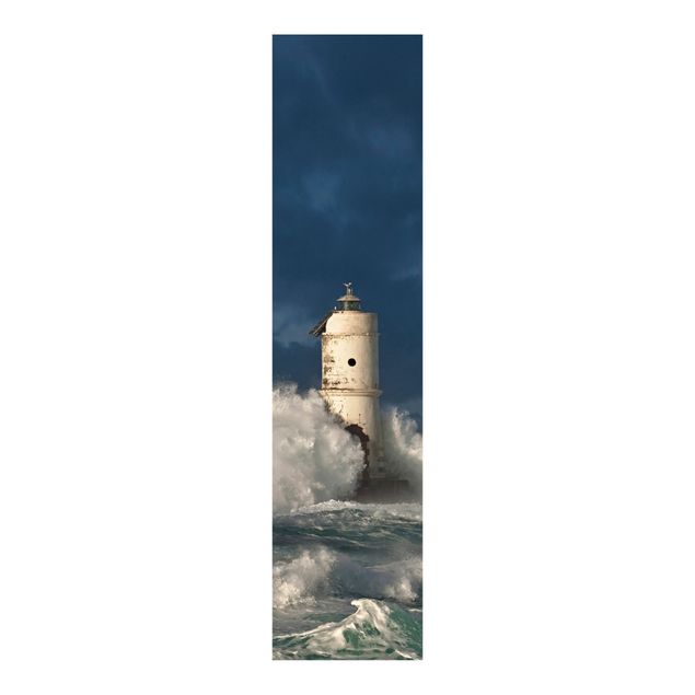 Schiebegardinen Set - Leuchtturm auf Sardinien - Flächenvorhänge