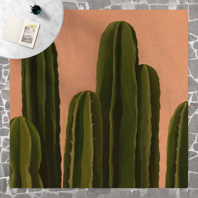 Moderner Teppich Lieblingspflanzen - Kaktus
