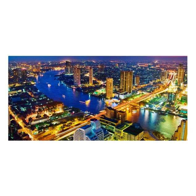 Magnettafel - Bangkok Skyline - Memoboard Panorama Quer