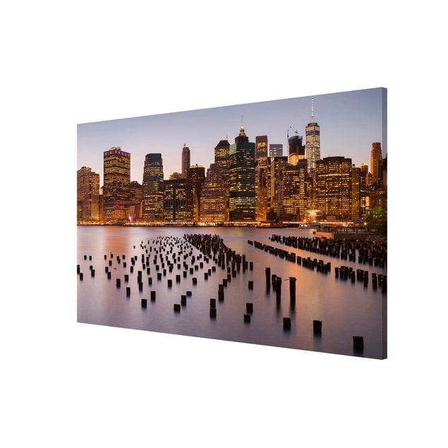 Magnettafel - Blick auf Manhattan Skyline - Memoboard Querformat