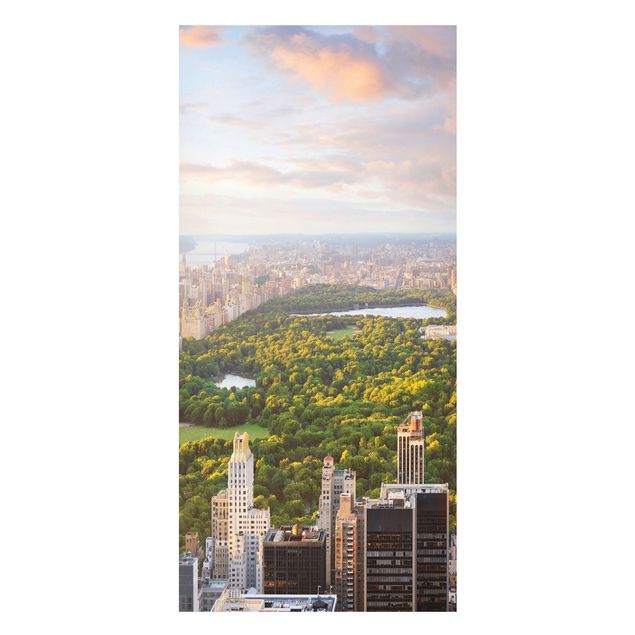 Magnettafel - Blick über den Central Park - Memoboard Panorama Hoch
