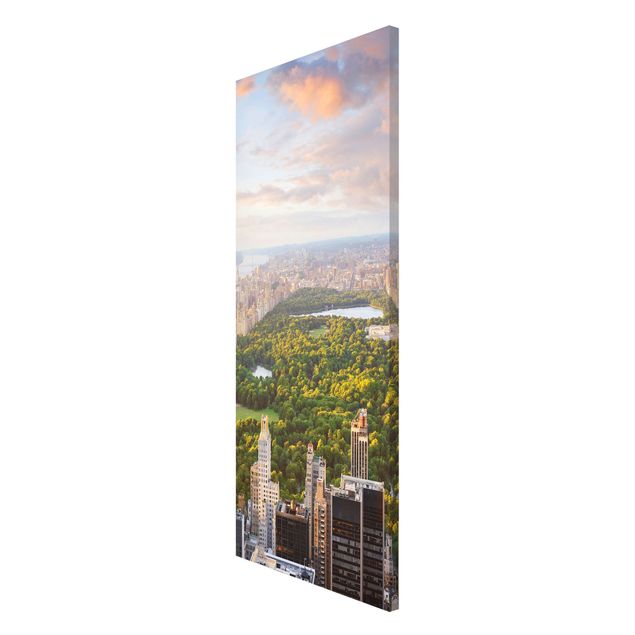 Magnettafel - Blick über den Central Park - Memoboard Panorama Hoch