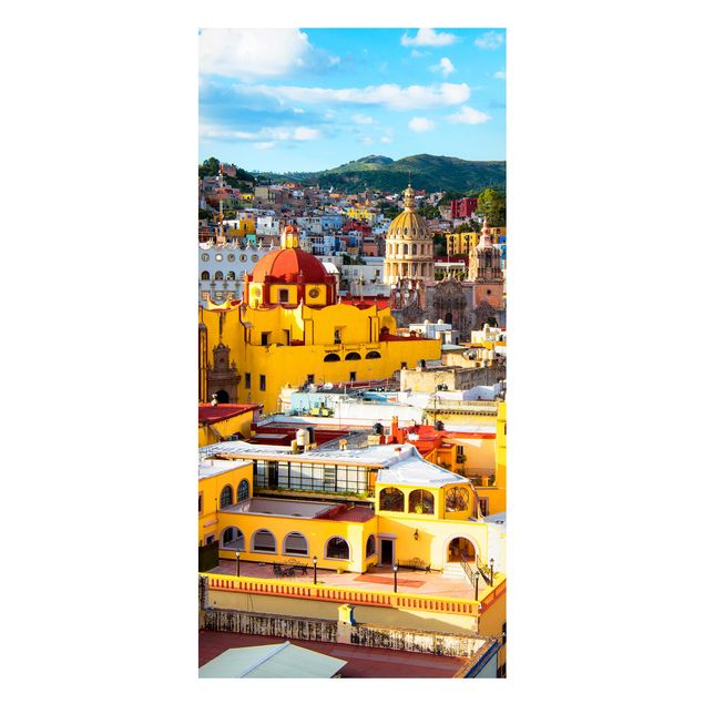 Magnettafel - Bunte Häuser Guanajuato - Memoboard Panorama Hoch
