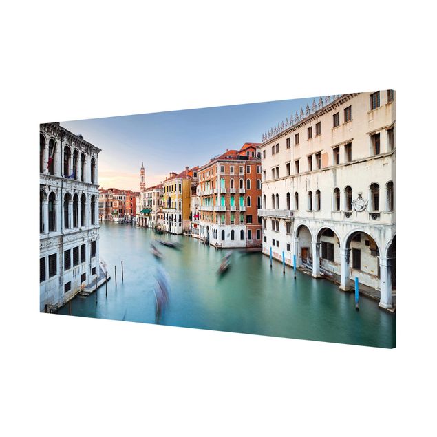 Magnettafel - Canale Grande Blick von der Rialtobrücke Venedig - Memoboard Panorama Querformat