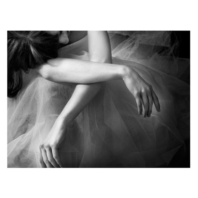 Magnettafel - Die Hände einer Ballerina - Memoboard Querformat 3:4