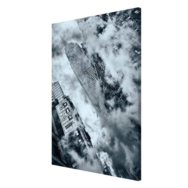 Magnettafel - Fassade des Empire State Buildings - Memoboard Hoch
