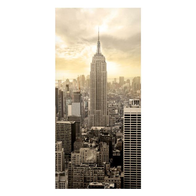 Magnettafel - Manhattan Dawn - Memoboard Panorama Hoch