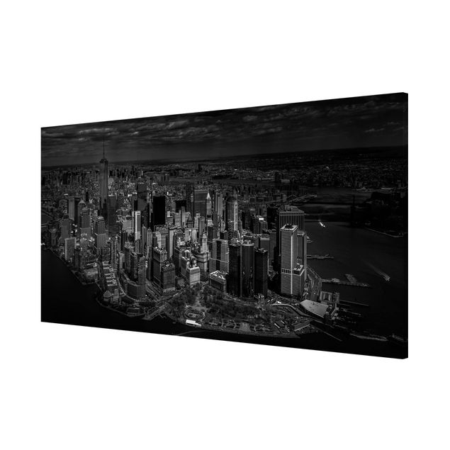 Magnettafel - New York - Manhattan aus der Luft - Memoboard Panorama Querformat 1:2