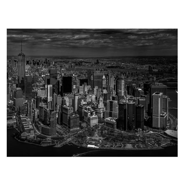 Magnettafel - New York - Manhattan aus der Luft - Memoboard Querformat 3:4