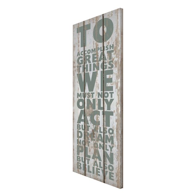 Magnettafel - No.RS179 Great Things - Memoboard Panorama Hoch