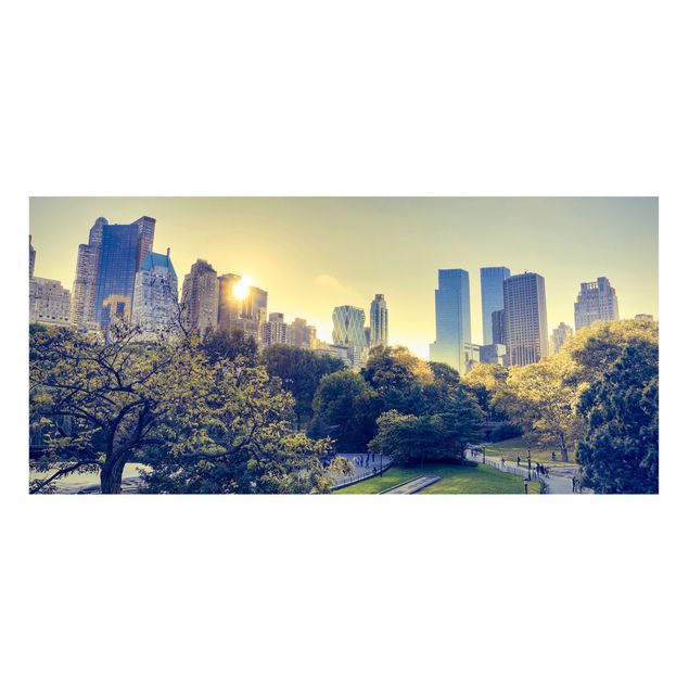 Magnettafel - Peaceful Central Park - Memoboard Panorama Quer