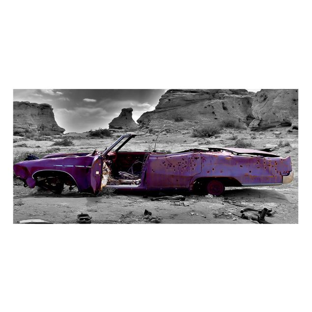 Magnettafel - Pink Cadillac - Memoboard Panorama Quer