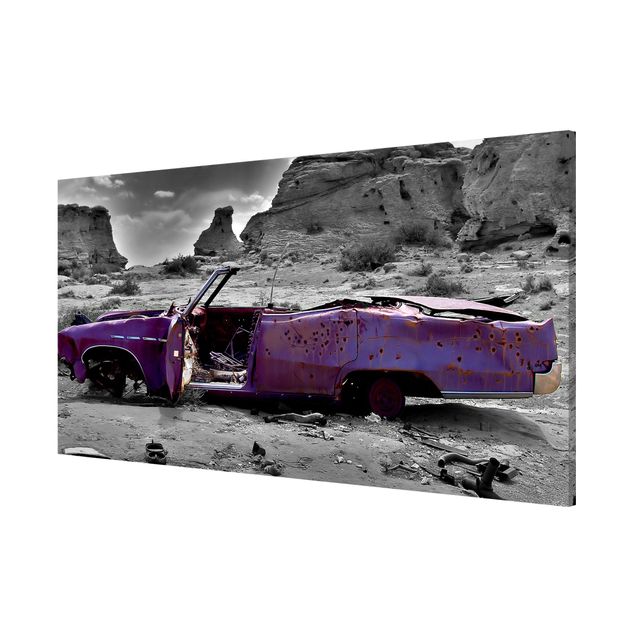 Magnettafel - Pink Cadillac - Memoboard Panorama Quer