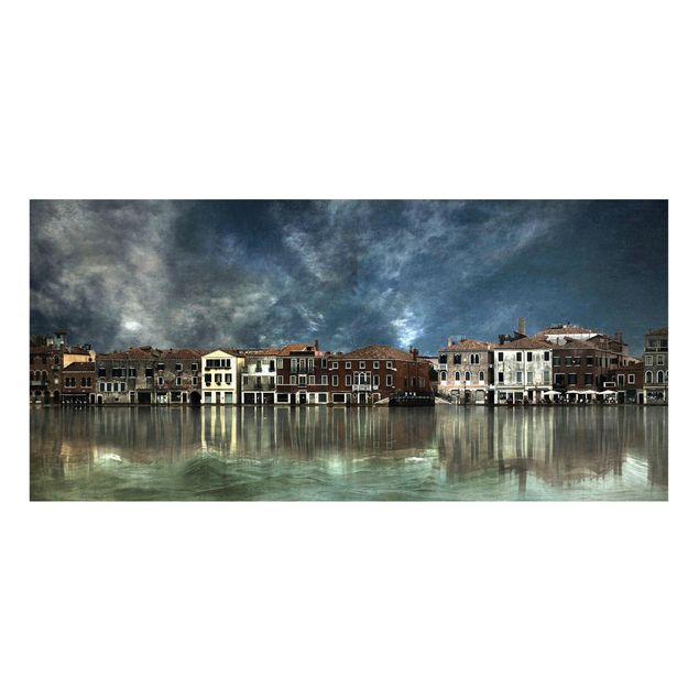 Magnettafel - Reflexionen in Venedig - Memoboard Panorama Quer