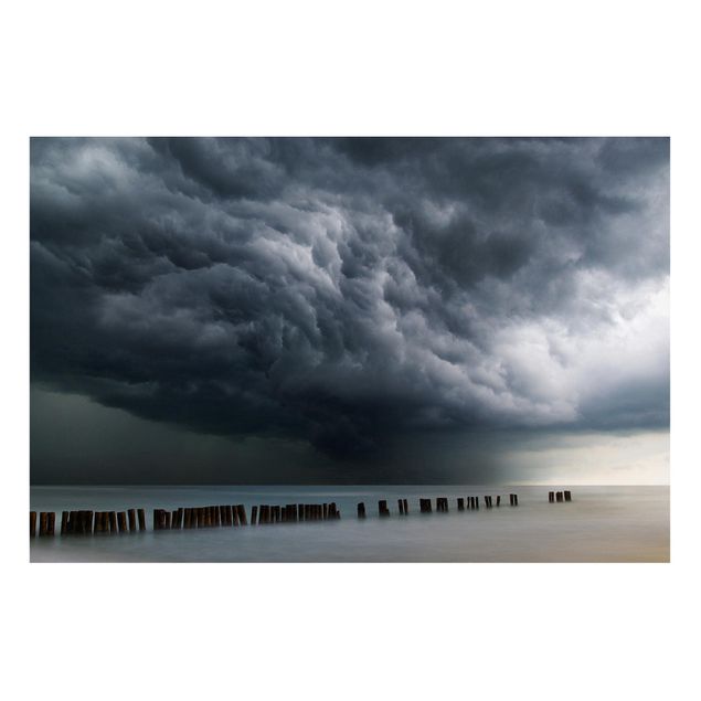 Magnettafel - Sturmwolken über der Ostsee - Memoboard Querformat 2:3