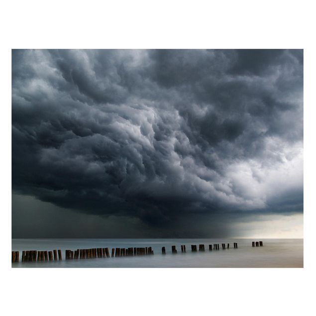 Magnettafel - Sturmwolken über der Ostsee - Memoboard Querformat 3:4