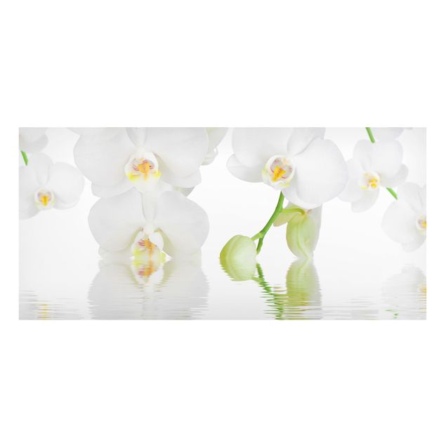 Magnettafel - Wellness Orchidee - Blumenbild Memoboard Panorama Quer