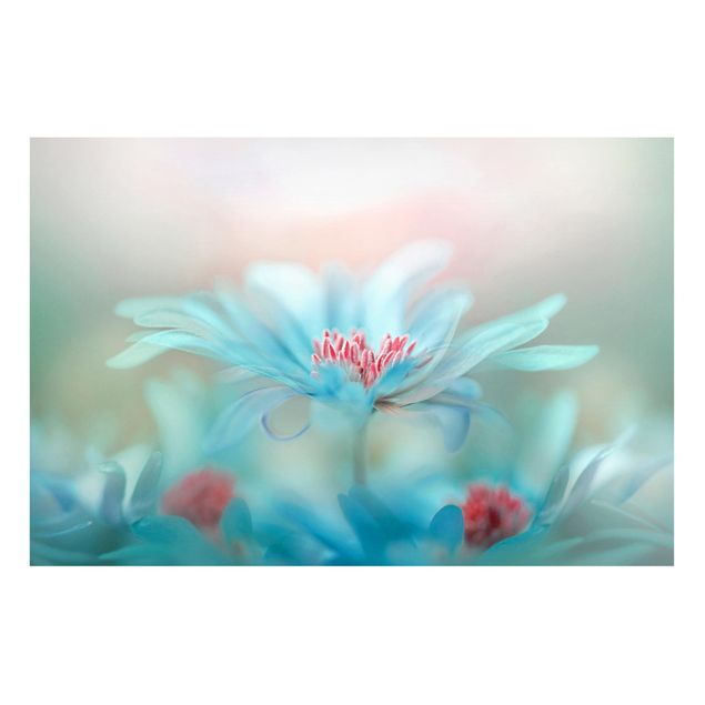 Magnettafel - Zarte Blüten in Pastell - Memoboard Quer