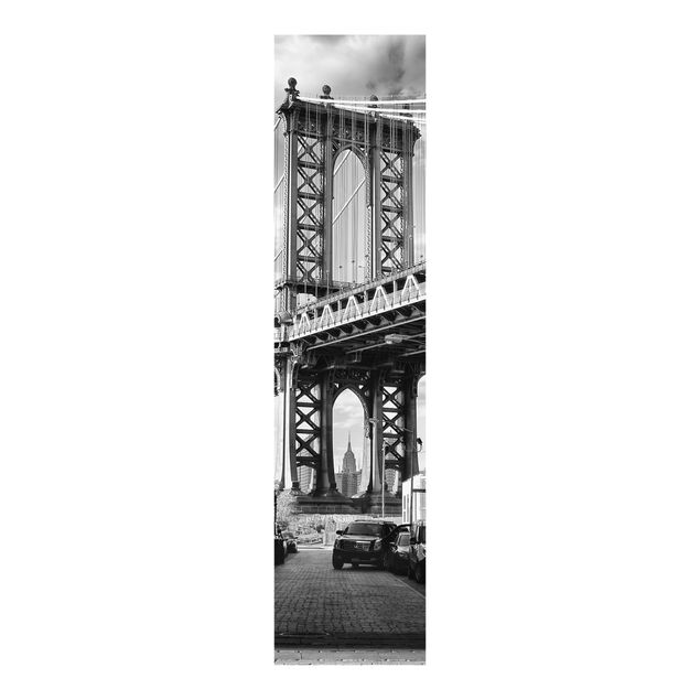 Schiebegardinen Set - Manhattan Bridge in America - Flächenvorhänge