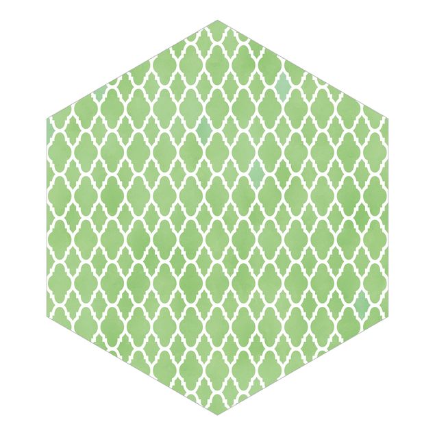 Hexagon Mustertapete selbstklebend - Marokkanisches Waben Muster