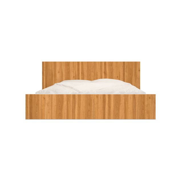Möbelfolie für IKEA Malm Bett niedrig 140x200cm - Klebefolie Amburana