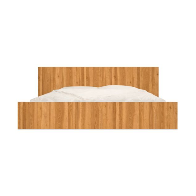 Möbelfolie für IKEA Malm Bett niedrig 160x200cm - Klebefolie Antique Whitewood